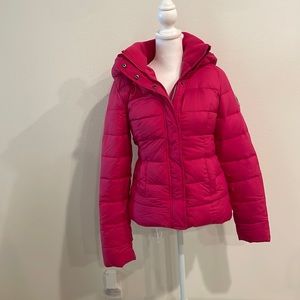 Abercrombie and Fitch Hot Pink Puffer